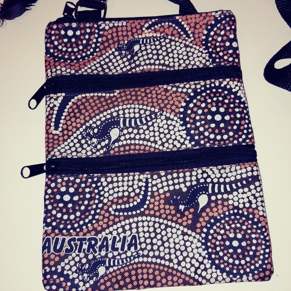 Travel purse passport bag australia kangaroo